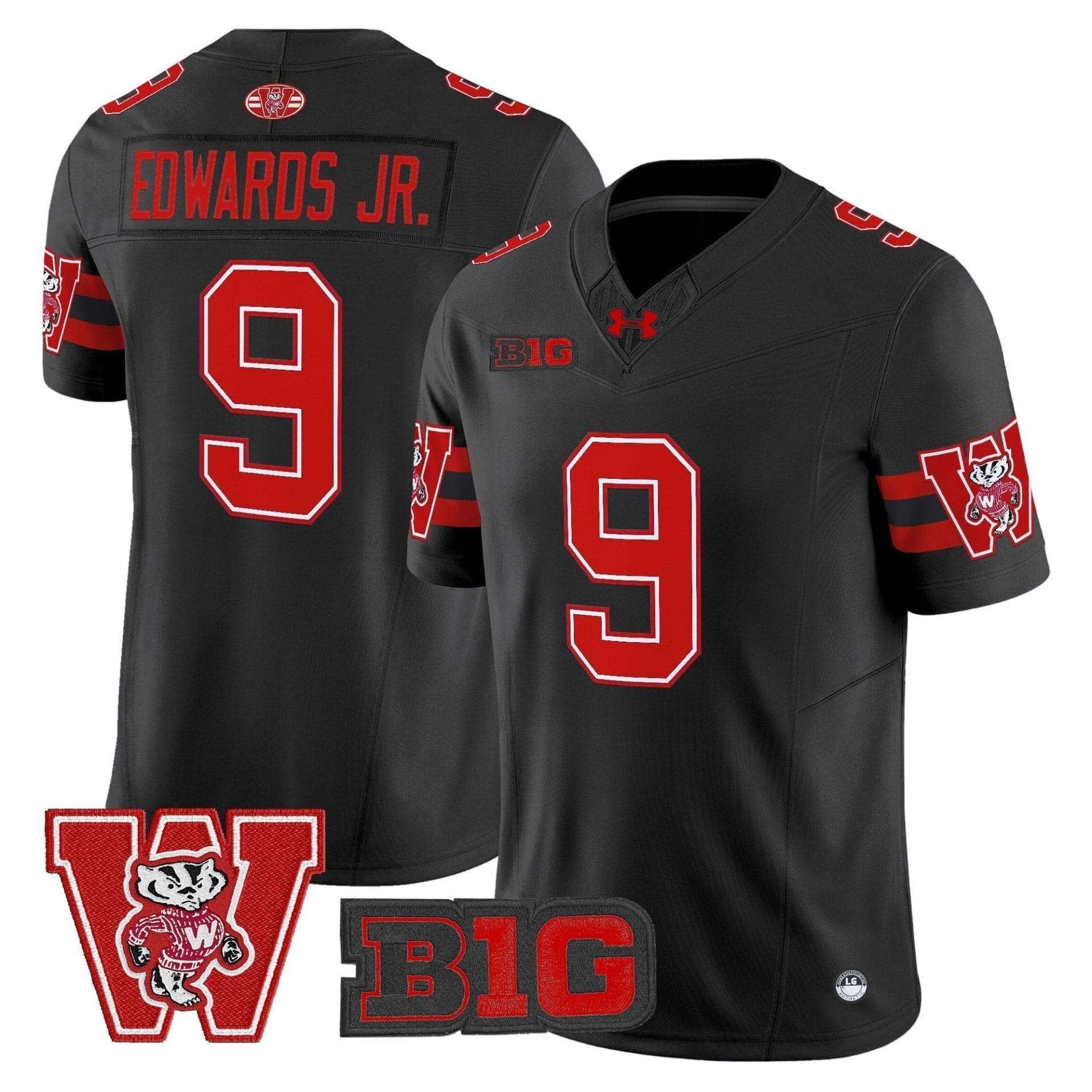 Wisconsin Badgers Throwback Vapor Limited Jersey - All Stitched 35 Wisconsin Badgers Throwback Vapor Limited Jersey - All Stitched - Image 35