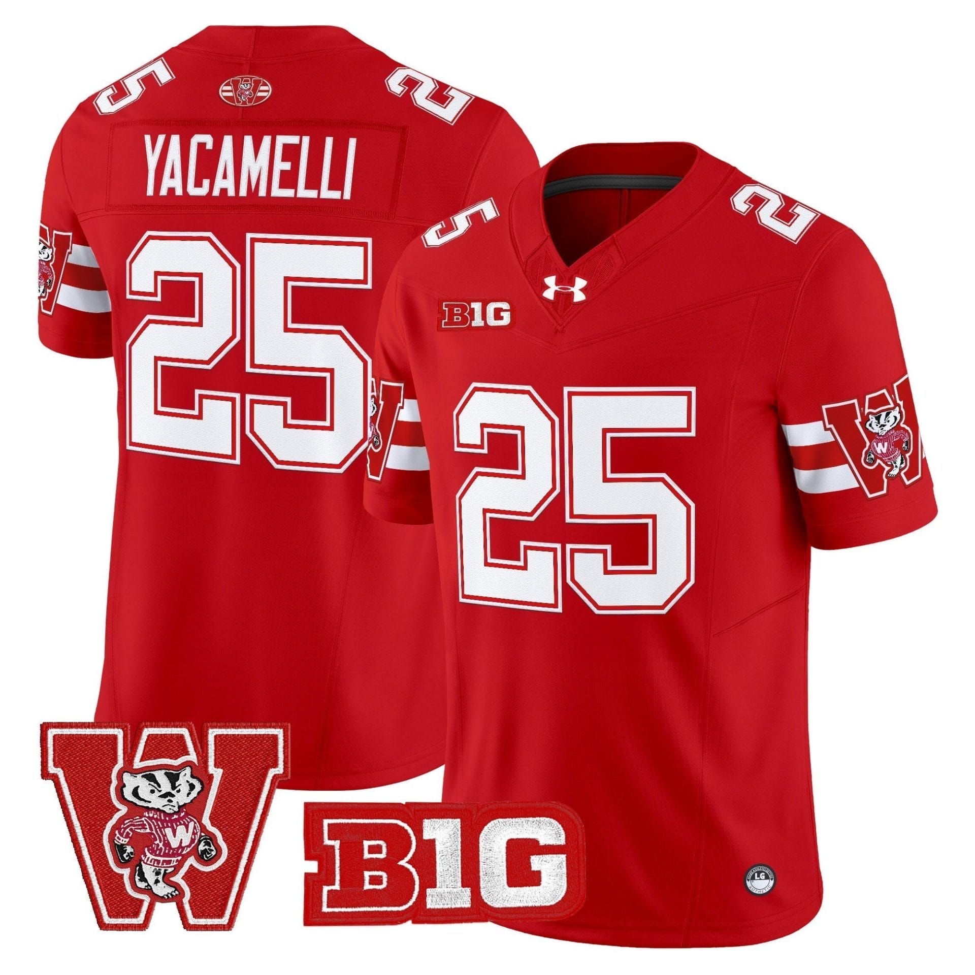 Wisconsin Badgers Throwback Vapor Limited Jersey - All Stitched 24 Wisconsin Badgers Throwback Vapor Limited Jersey - All Stitched - Image 24