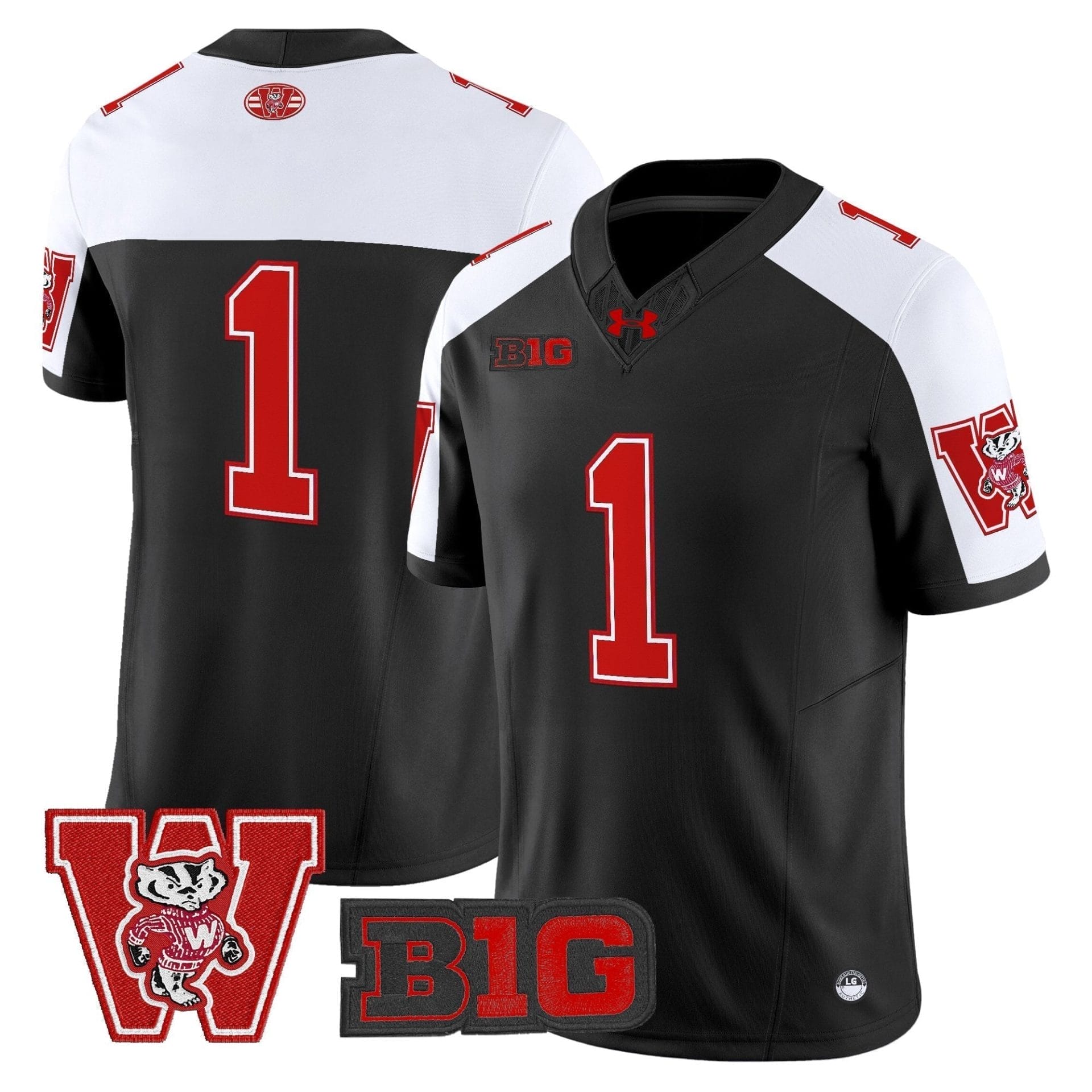Wisconsin Badgers Throwback Vapor Limited Jersey - All Stitched 22 Wisconsin Badgers Throwback Vapor Limited Jersey - All Stitched - Image 22
