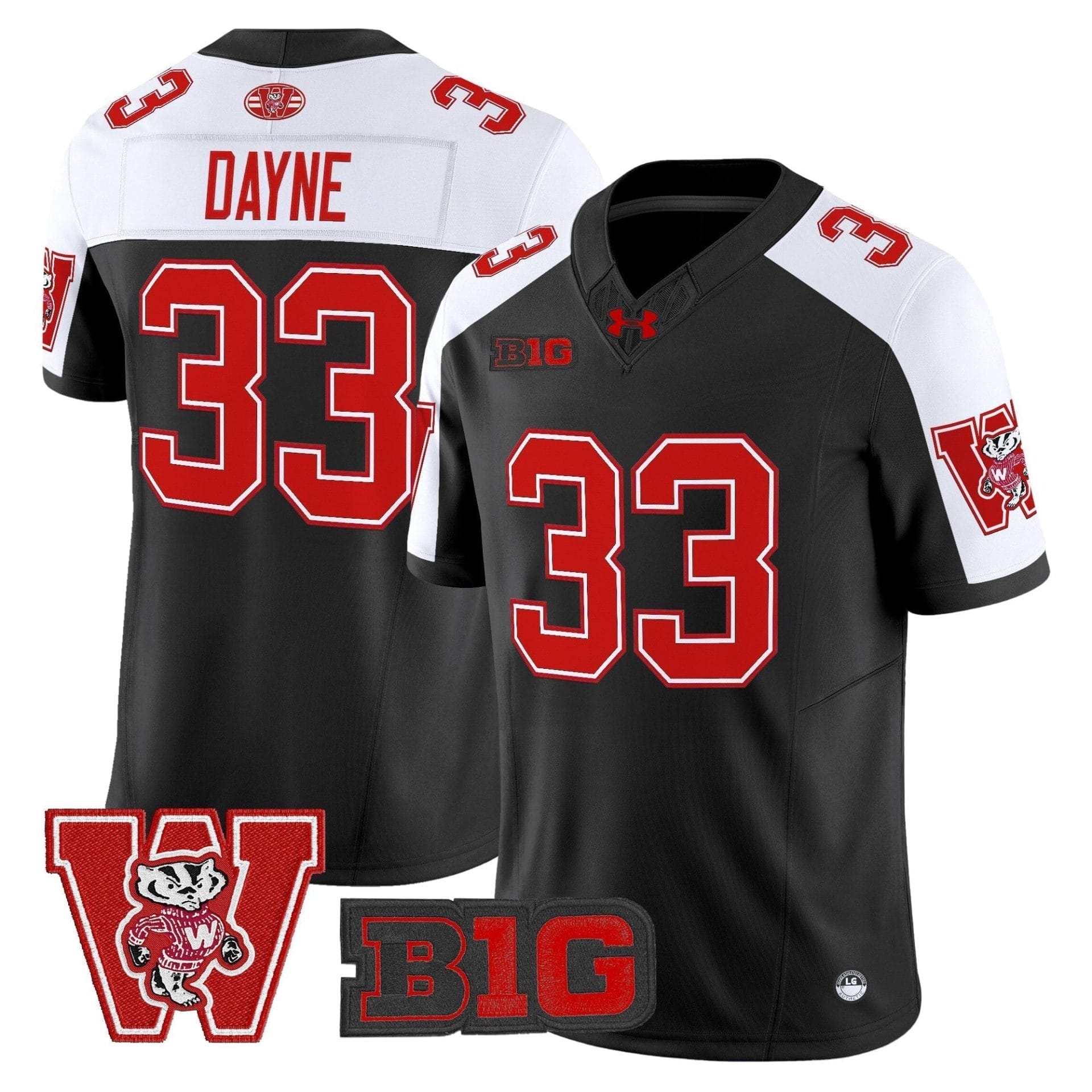 Wisconsin Badgers Throwback Vapor Limited Jersey - All Stitched 20 Wisconsin Badgers Throwback Vapor Limited Jersey - All Stitched - Image 20