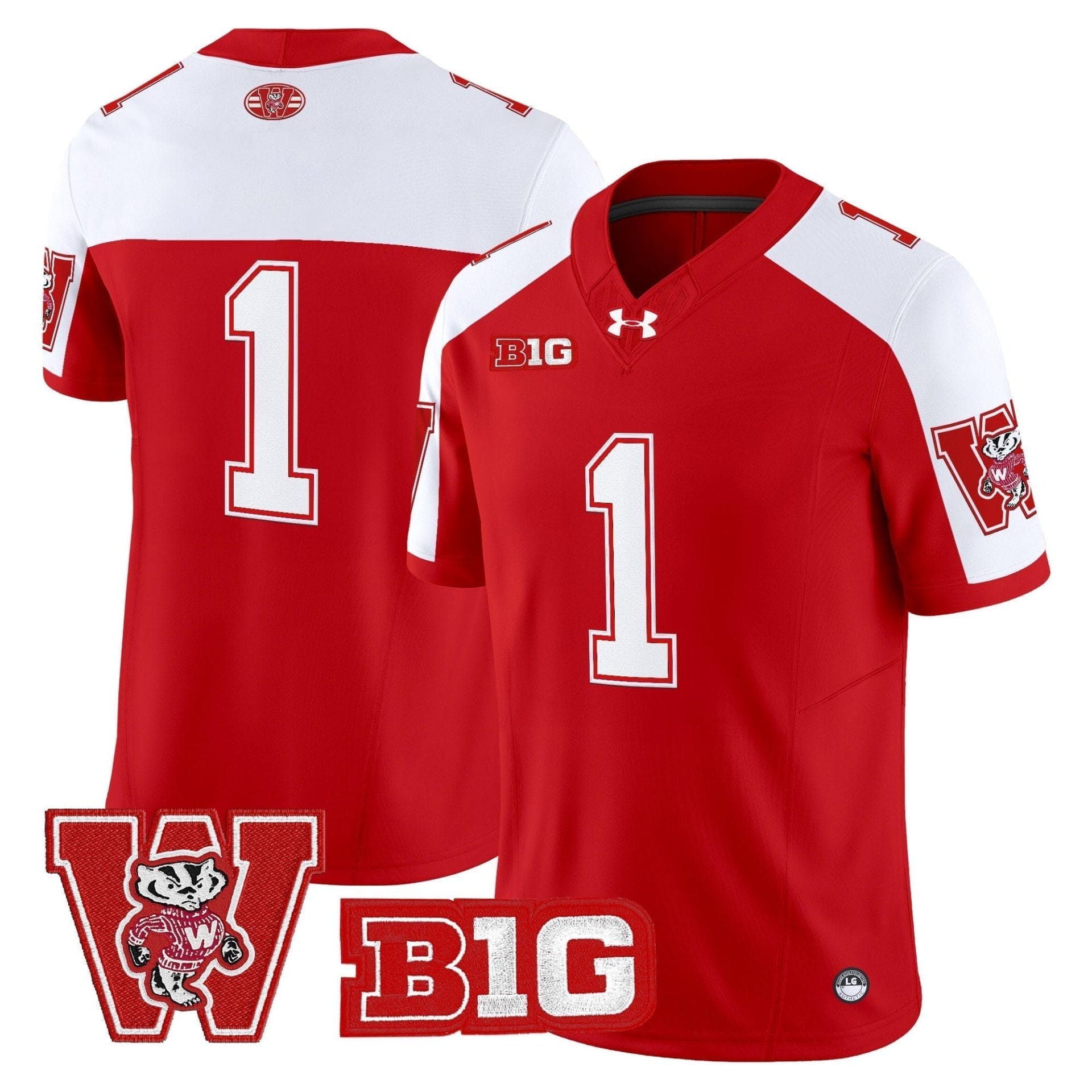 Wisconsin Badgers Throwback Vapor Limited Jersey - All Stitched 11 Wisconsin Badgers Throwback Vapor Limited Jersey - All Stitched - Image 11