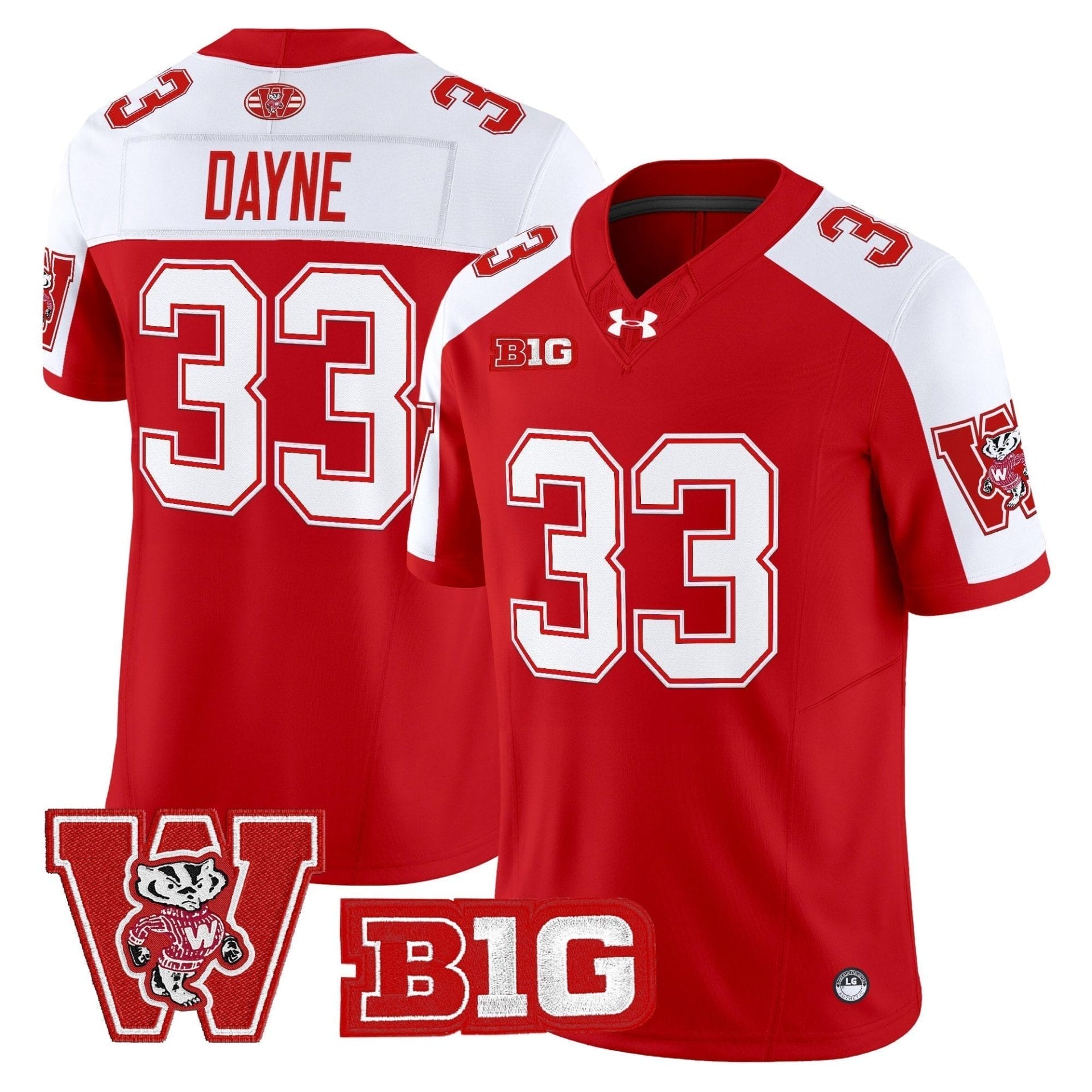 Wisconsin Badgers Throwback Vapor Limited Jersey - All Stitched 10 Wisconsin Badgers Throwback Vapor Limited Jersey - All Stitched - Image 10
