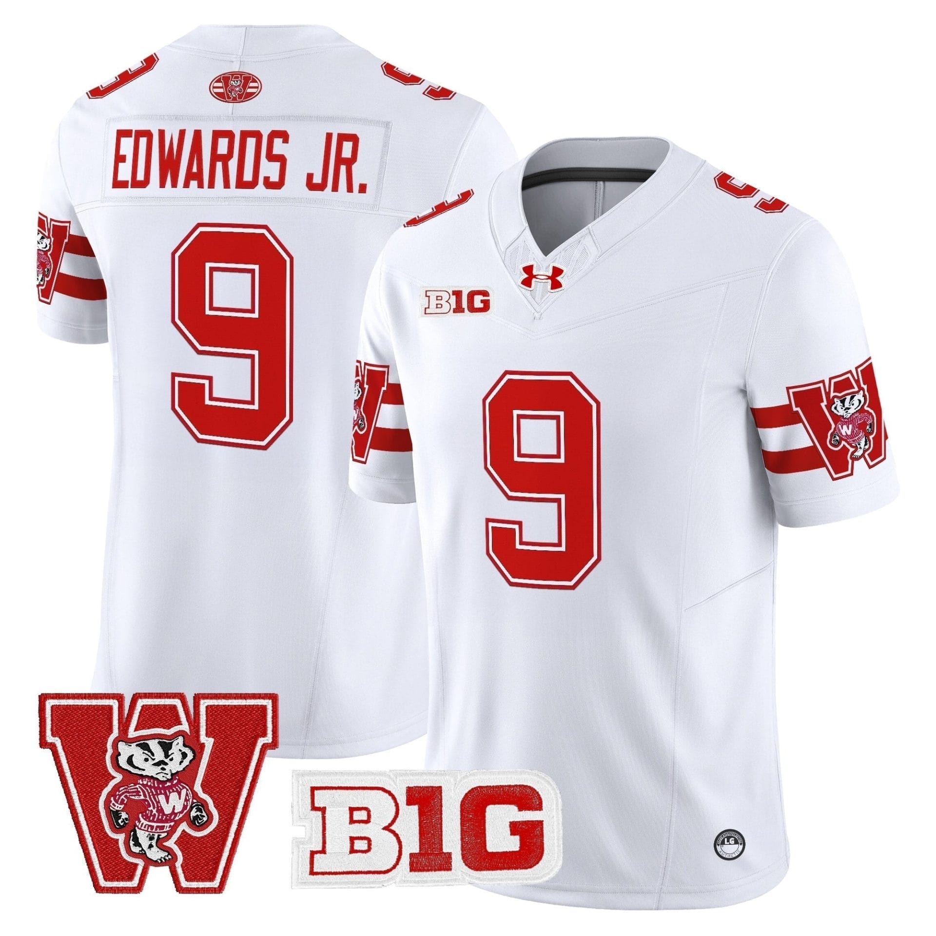 Wisconsin Badgers Throwback Vapor Limited Jersey - All Stitched 29 Wisconsin Badgers Throwback Vapor Limited Jersey - All Stitched - Image 29