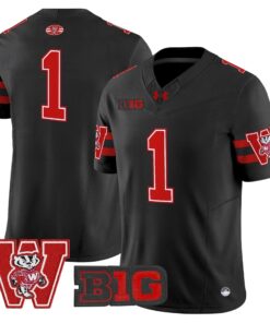 Wisconsin Badgers Throwback Vapor Limited Jersey - All Stitched 79 1756119461b2eca983ac