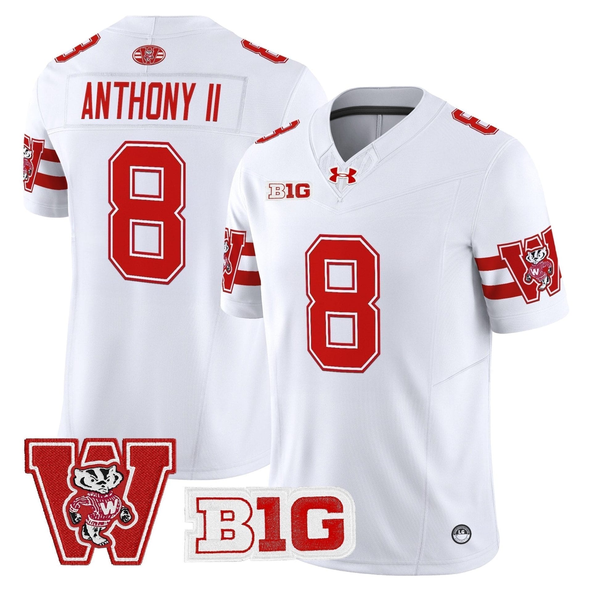 Wisconsin Badgers Throwback Vapor Limited Jersey - All Stitched 28 Wisconsin Badgers Throwback Vapor Limited Jersey - All Stitched - Image 28