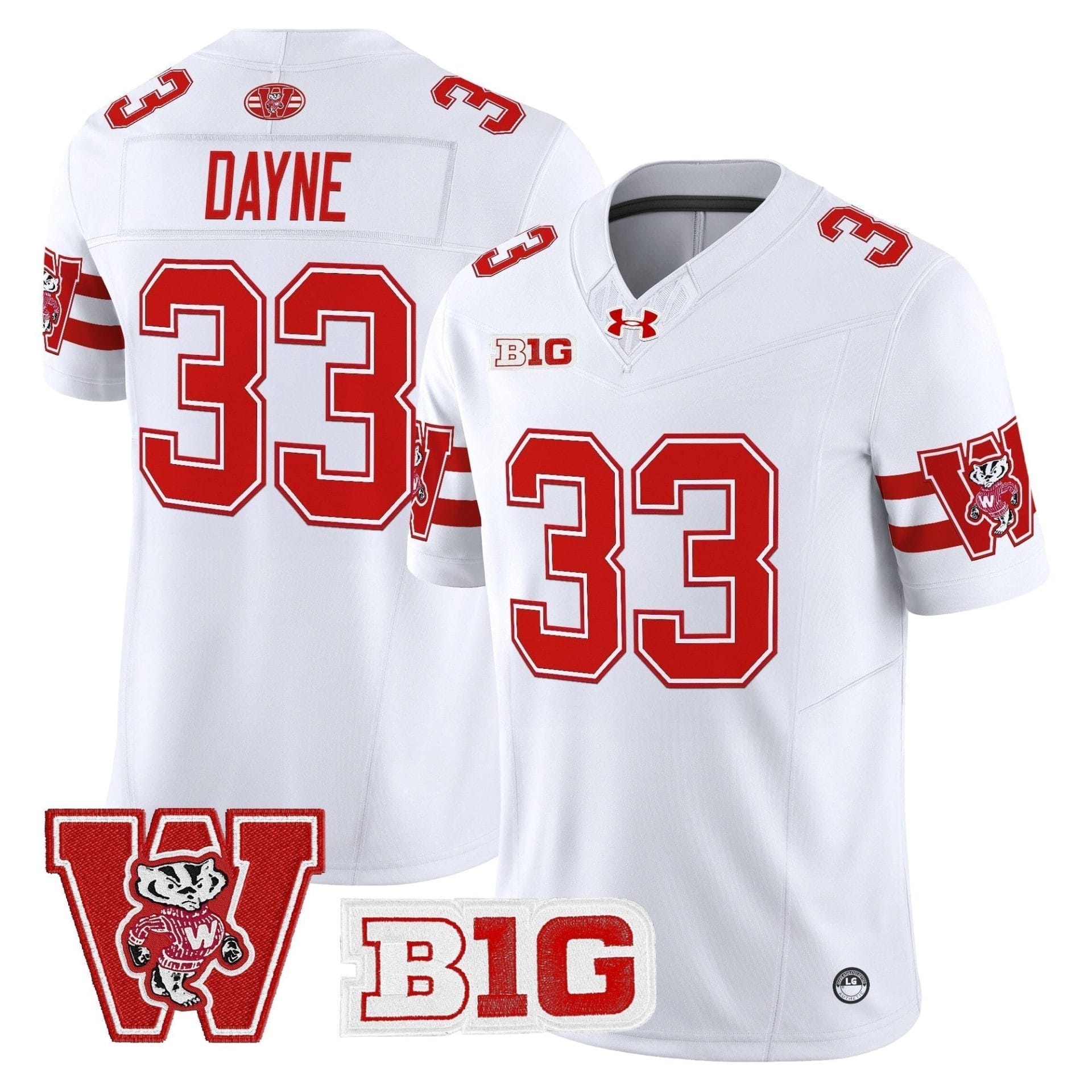 Wisconsin Badgers Throwback Vapor Limited Jersey - All Stitched 32 Wisconsin Badgers Throwback Vapor Limited Jersey - All Stitched - Image 32