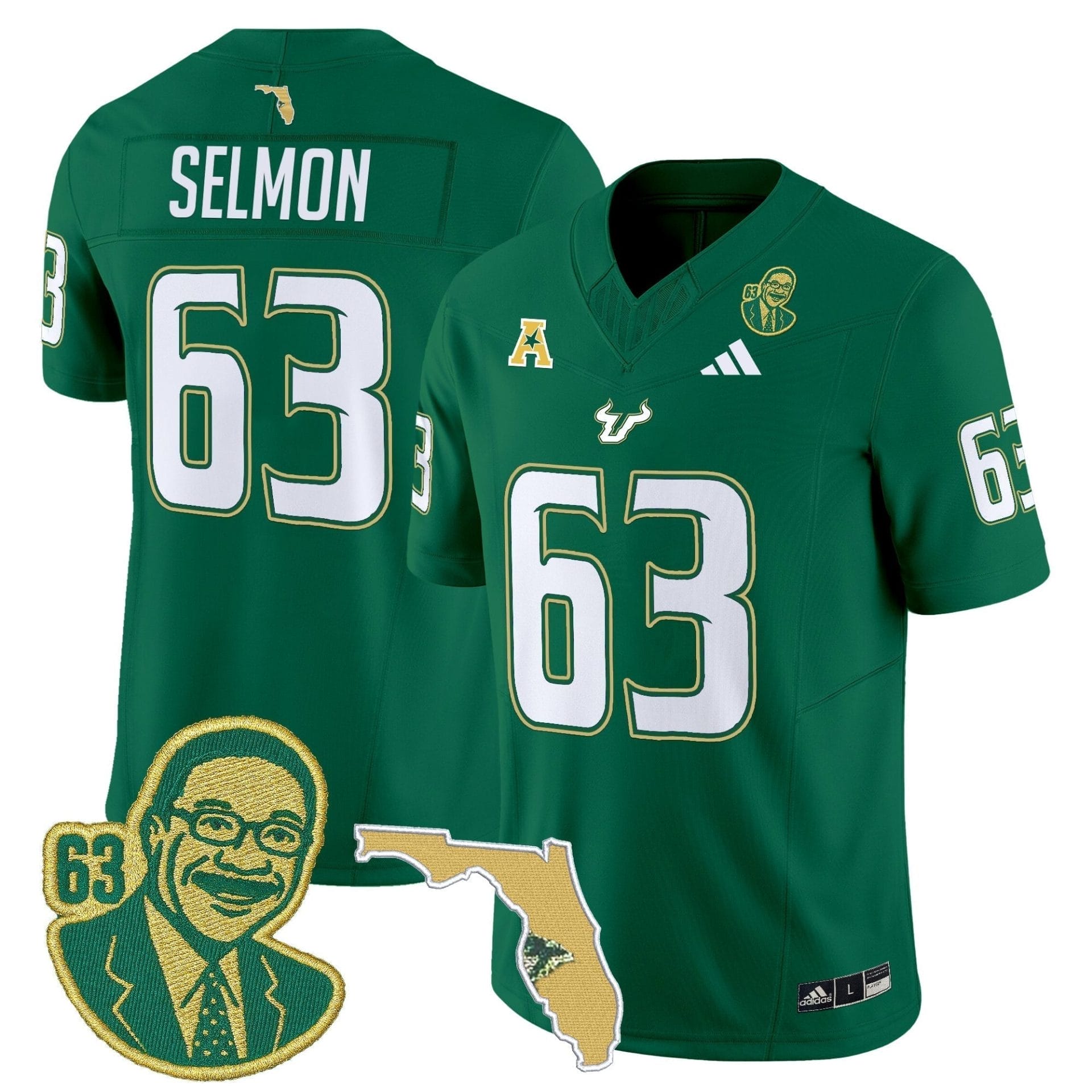 South Florida Bulls 'Lee Roy Selmon Legacy Edition' Vapor Limited Jersey - All Stitched 4 South Florida Bulls 'Lee Roy Selmon Legacy Edition' Vapor Limited Jersey - All Stitched - Image 4
