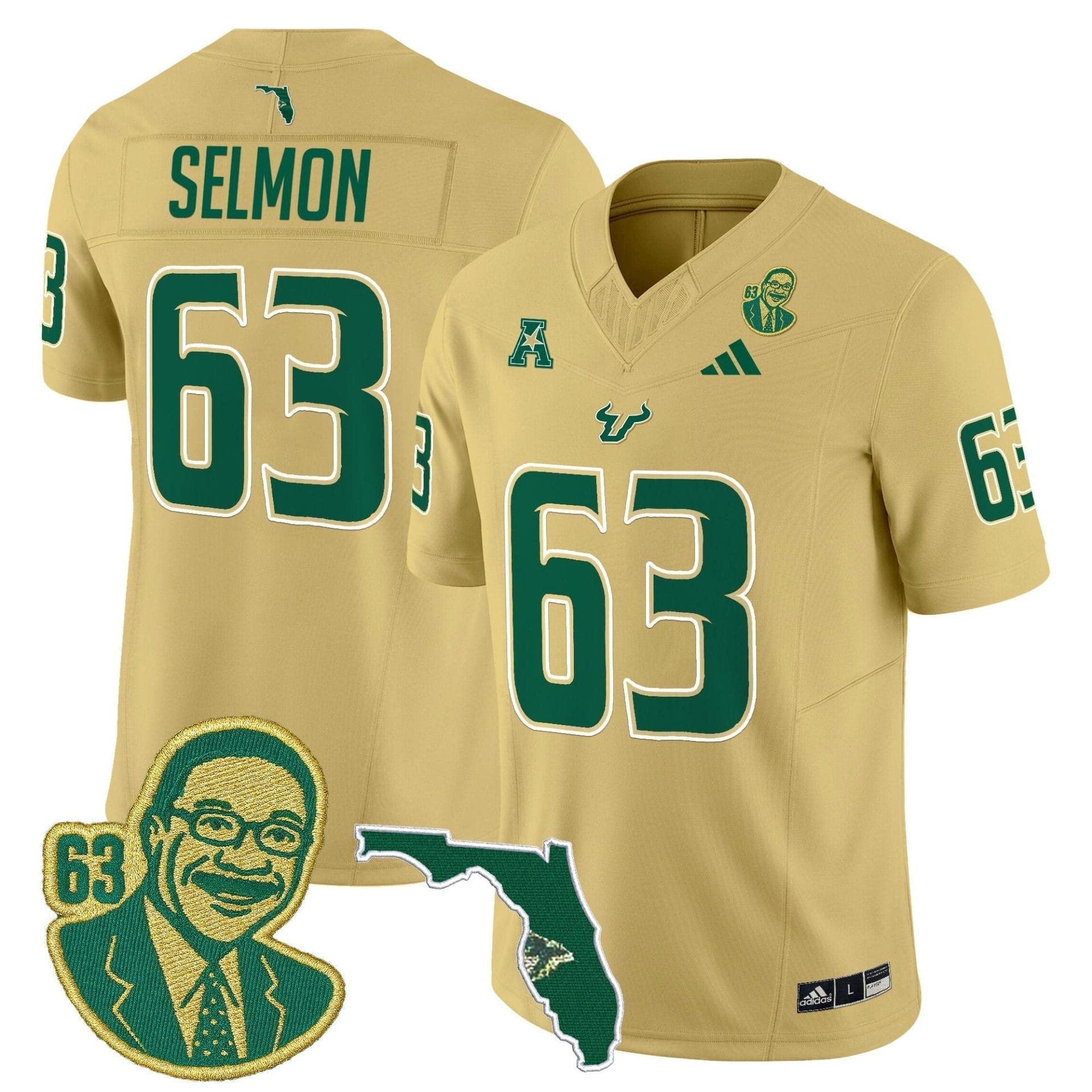 South Florida Bulls 'Lee Roy Selmon Legacy Edition' Vapor Limited Jersey - All Stitched 6 South Florida Bulls 'Lee Roy Selmon Legacy Edition' Vapor Limited Jersey - All Stitched - Image 6