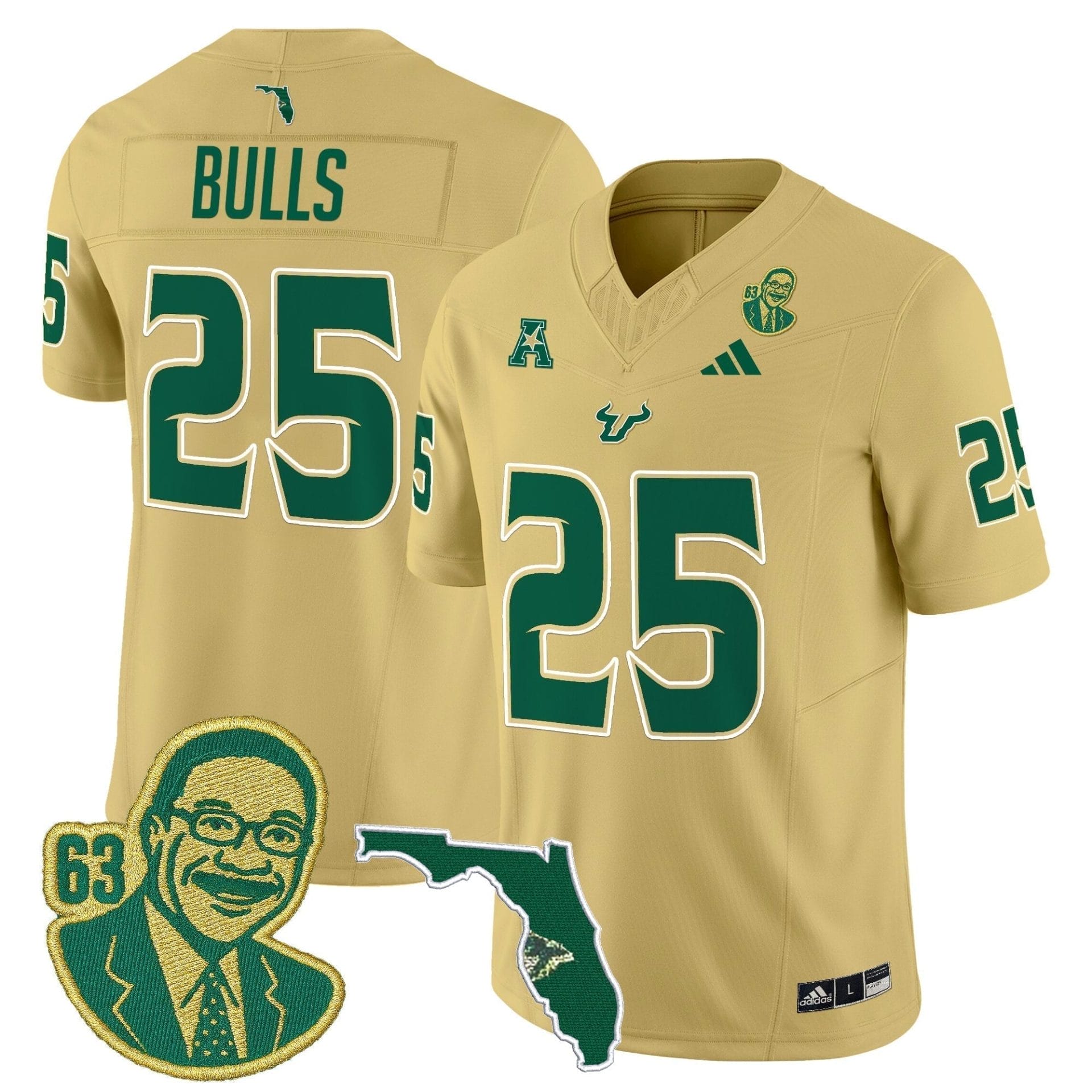 South Florida Bulls 'Lee Roy Selmon Legacy Edition' Vapor Limited Jersey - All Stitched 15 South Florida Bulls 'Lee Roy Selmon Legacy Edition' Vapor Limited Jersey - All Stitched - Image 15