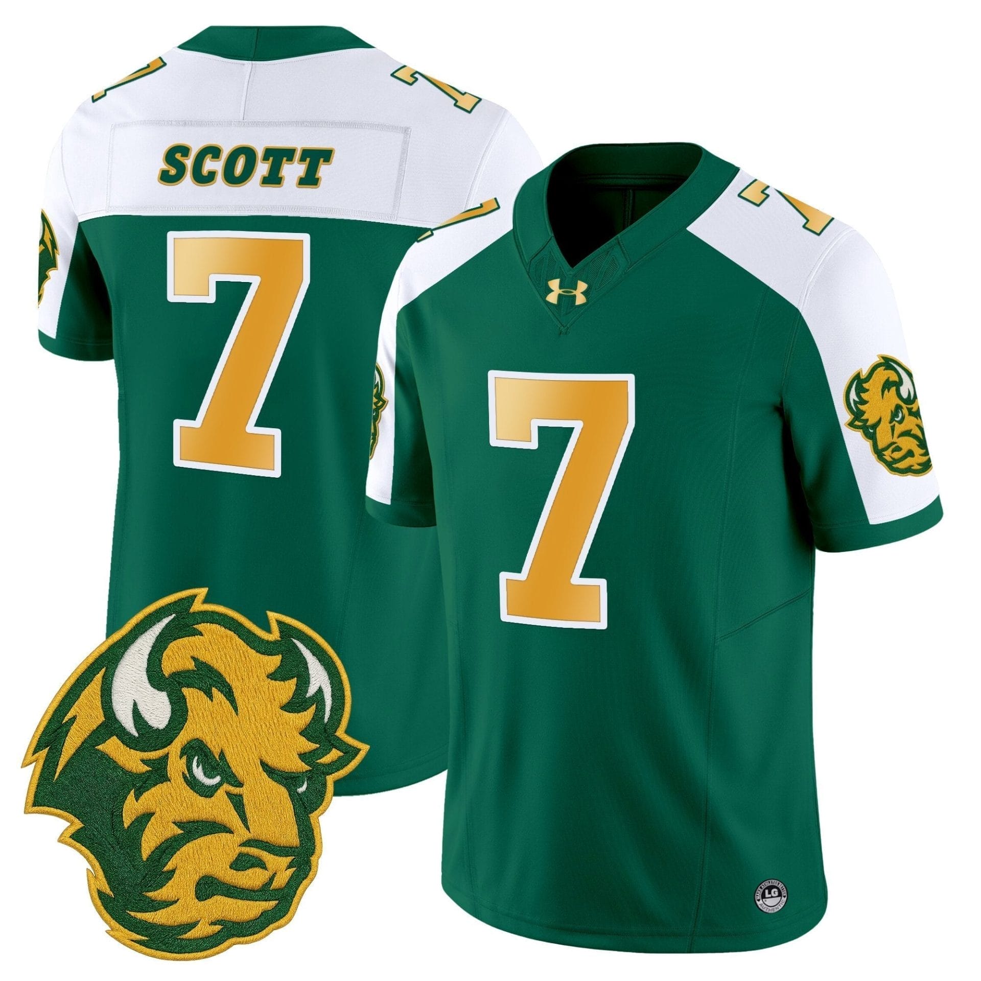 North Dakota State Bison Vapor Limited Jersey - All Stitched 18 North Dakota State Bison Vapor Limited Jersey - All Stitched - Image 18