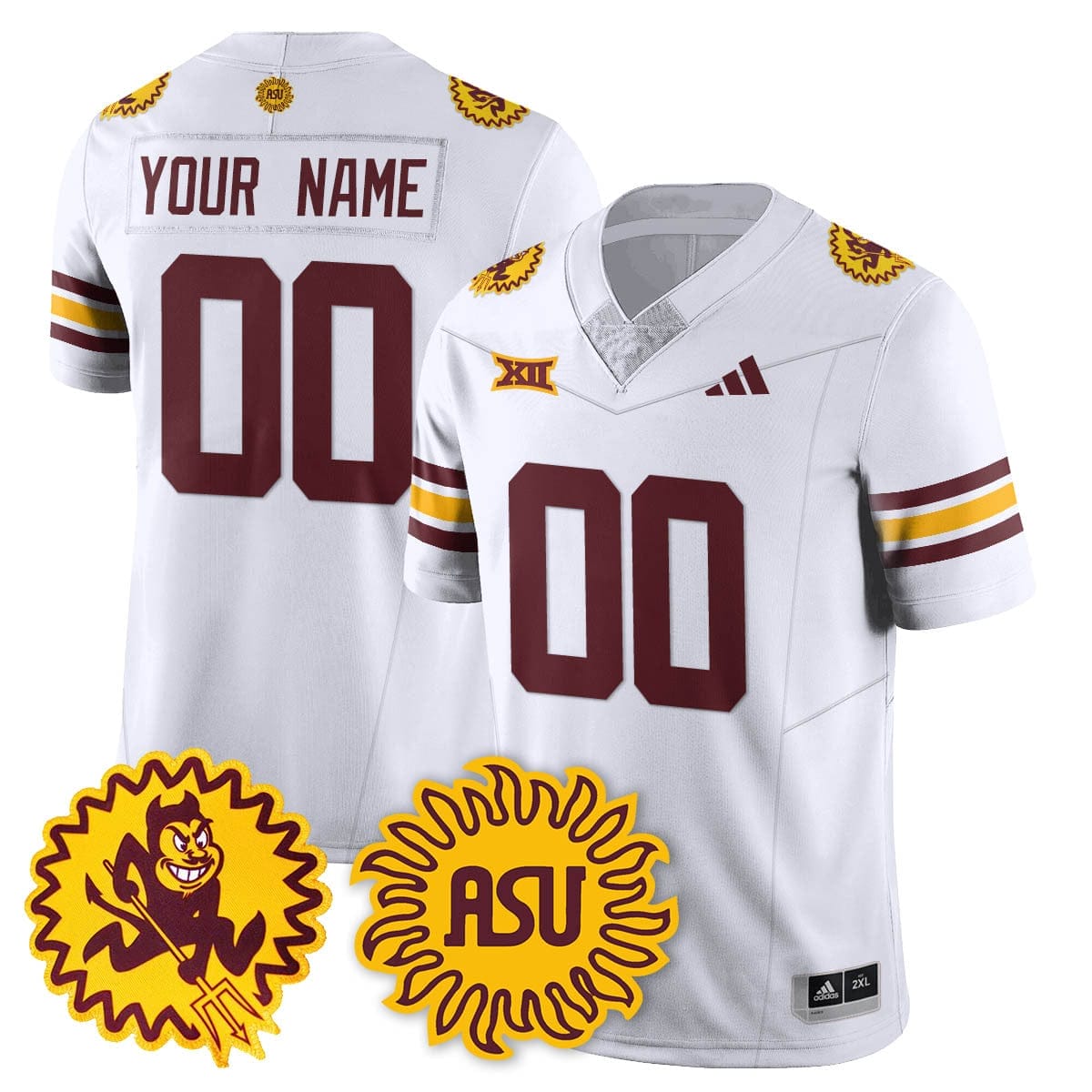 Arizona State Sun Devils 1975 Throwback Uniform - All Stitched 14 Arizona State Sun Devils 1975 Throwback Uniform - All Stitched - Image 14