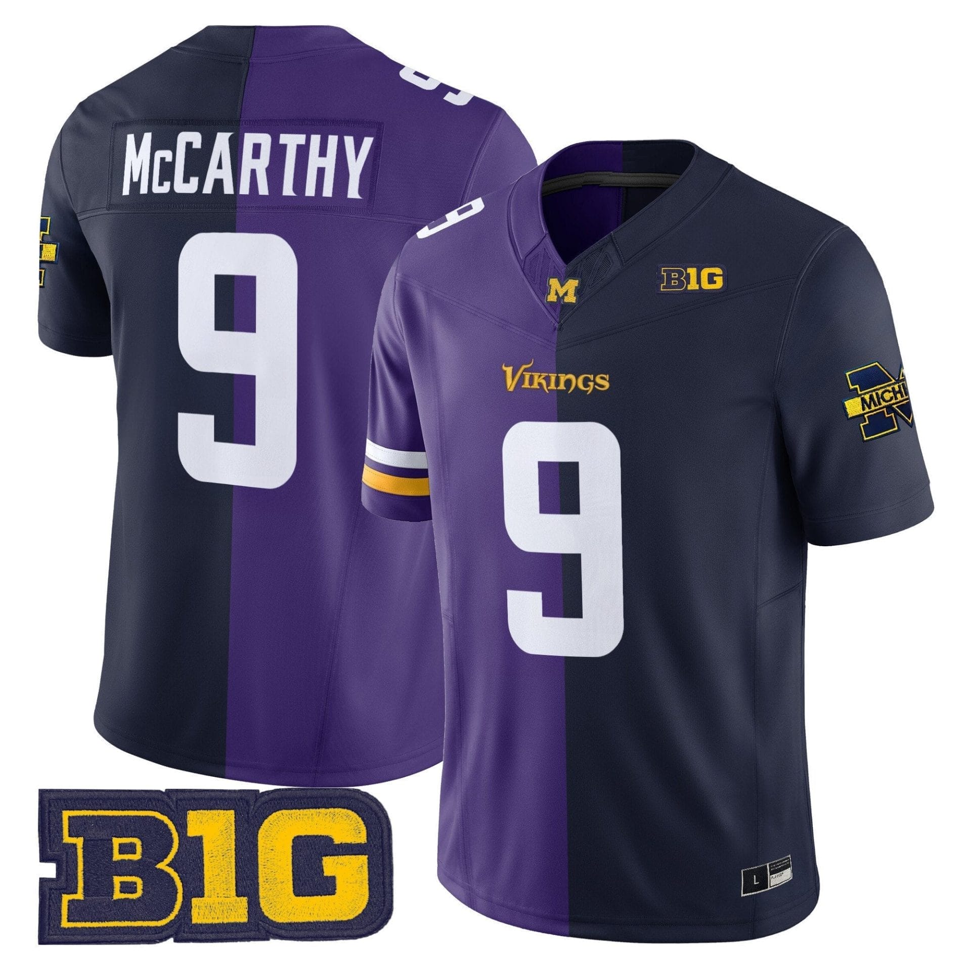 J.J. McCarthy Split Vapor Limited Jersey - All Stitched 1 J.J. McCarthy Split Vapor Limited Jersey - All Stitched