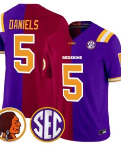 Jayden Daniels Split Vapor Limited Jersey - All Stitched