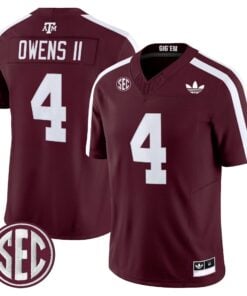 Texas A&M Aggies 2025 Vapor Limited Jersey V2 - All Stitched 80 17586209375c1cb82e3e