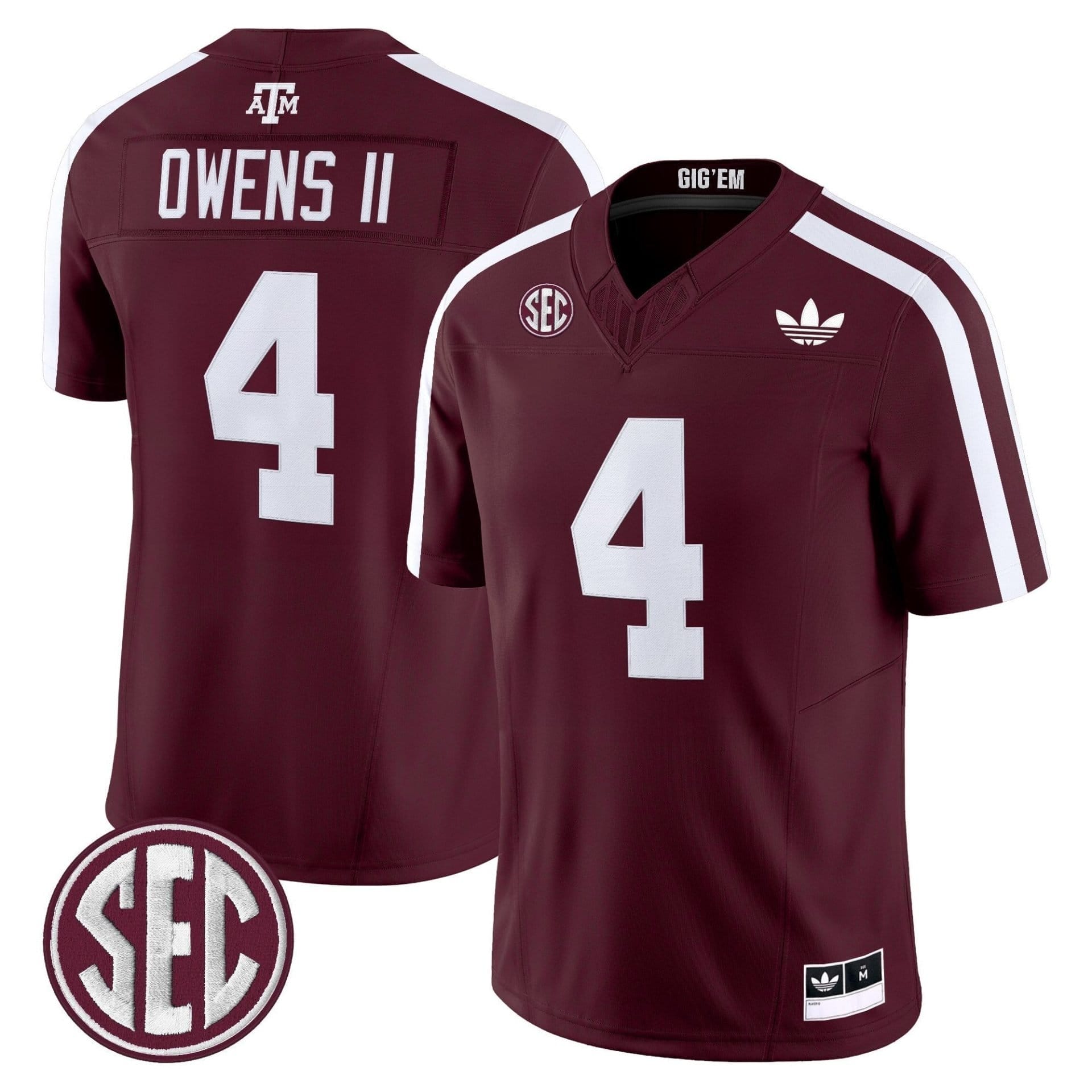 Texas A&M Aggies 2025 Vapor Limited Jersey V2 - All Stitched 36 Texas A&M Aggies 2025 Vapor Limited Jersey V2 - All Stitched - Image 36