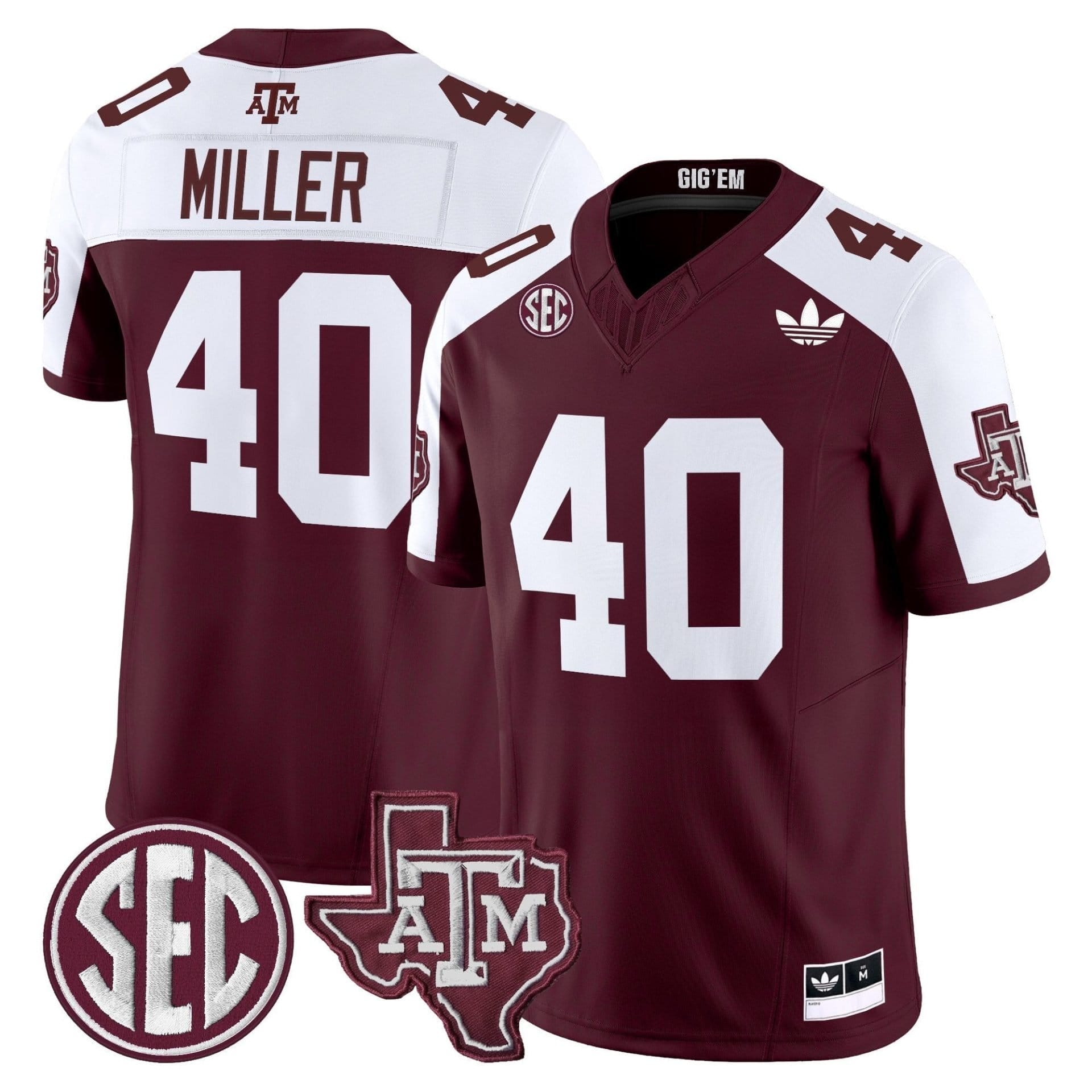 Texas A&M Aggies 2025 Vapor Limited Jersey V2 - All Stitched 10 Texas A&M Aggies 2025 Vapor Limited Jersey V2 - All Stitched - Image 10