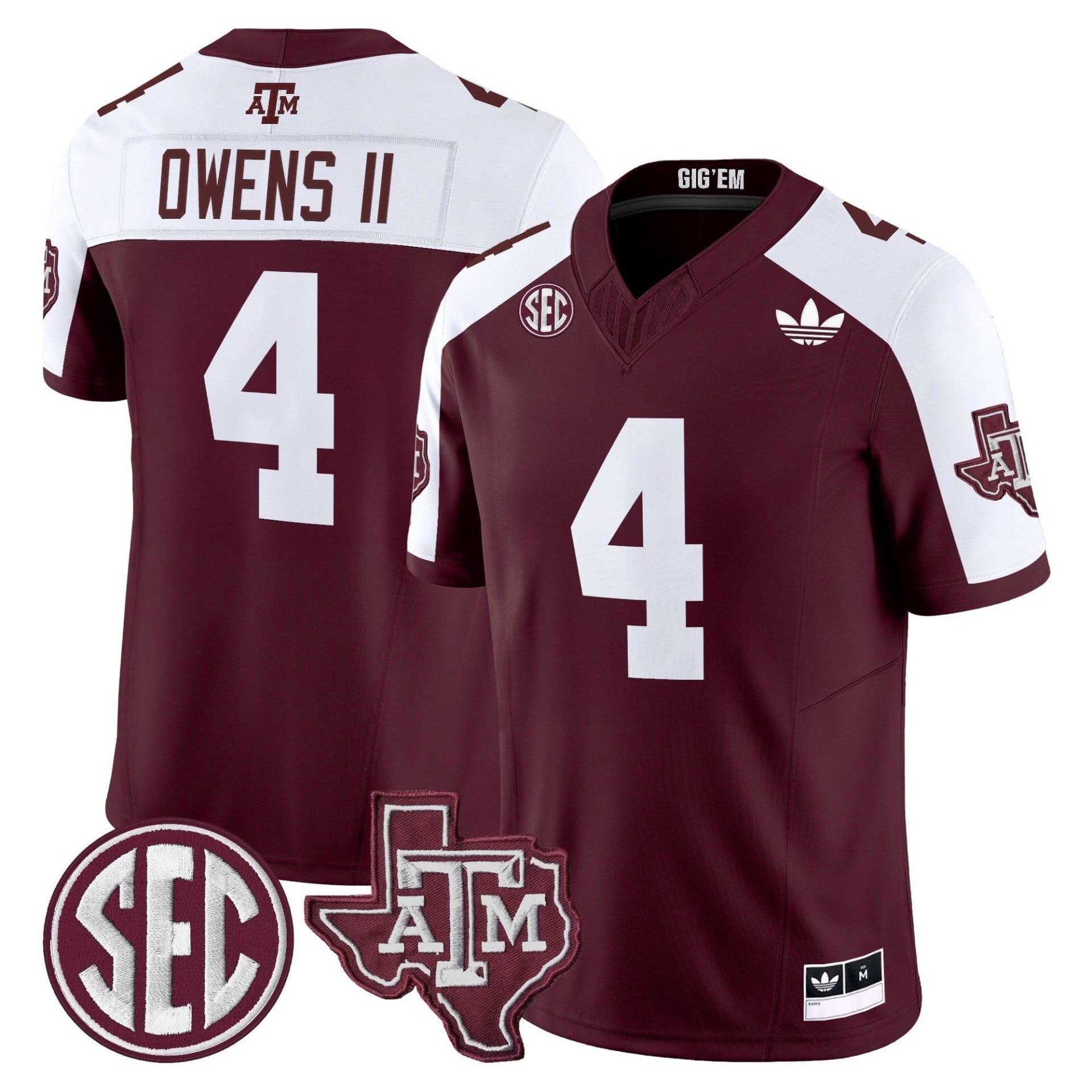 Texas A&M Aggies 2025 Vapor Limited Jersey V2 - All Stitched 8 Texas A&M Aggies 2025 Vapor Limited Jersey V2 - All Stitched - Image 8
