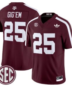 Texas A&M Aggies 2025 Vapor Limited Jersey V2 - All Stitched 83 17586209399bacaea6f8