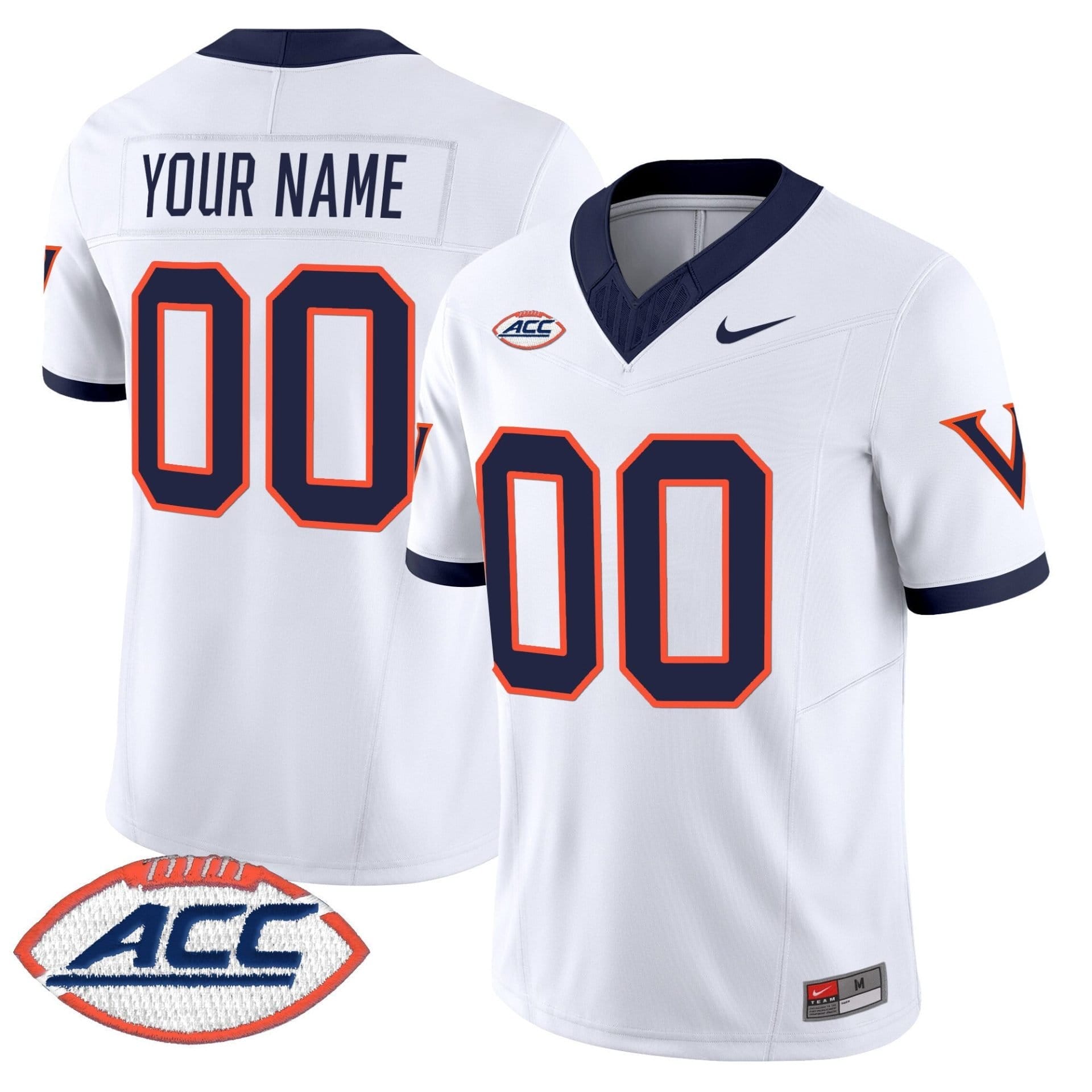 Virginia Cavaliers 1995 Throwbacks Vapor Limited Custom Jersey - All Stitched 3 Virginia Cavaliers 1995 Throwbacks Vapor Limited Custom Jersey - All Stitched - Image 3