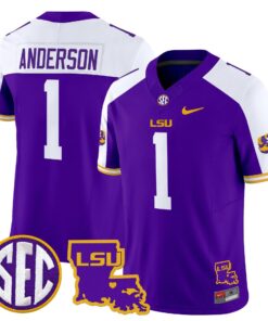 Aaron Anderson Jersey #1 LSU Tigers 2025 Louisiana Patch Stitched 8 Aaron Anderson Jersey 1 LSU Tigers 2025 Louisiana Patch Stitched Purple Alter 8c1fe2cf ef50 4b0f bf89 b4ca25b07fdb