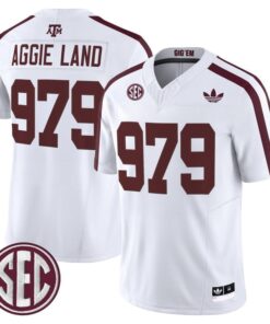 Alternative view of Aggie Land Jersey #979 Texas A&M Aggies 2025 Vapor V2 Stitched