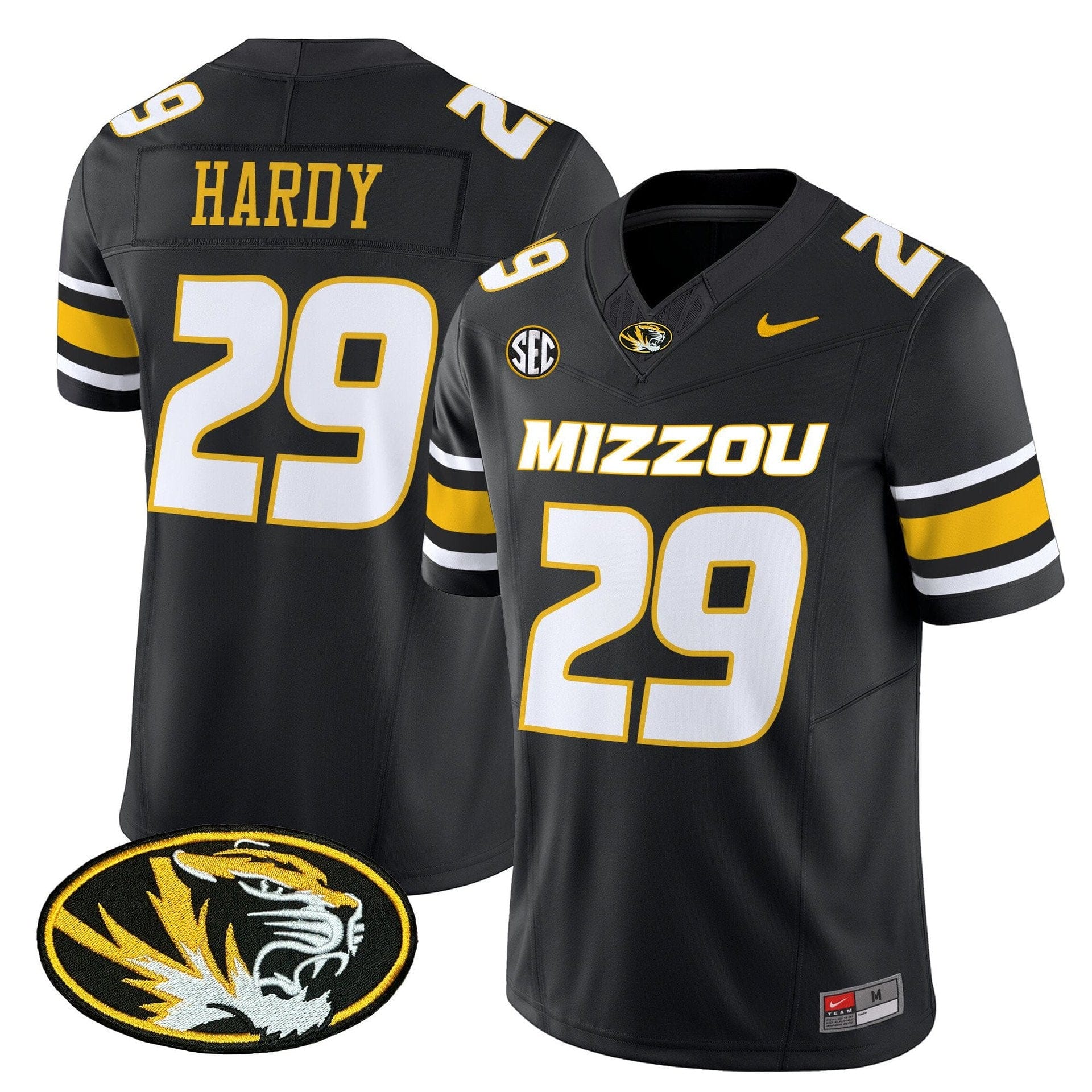 Ahmad Hardy Jersey 29 Missouri Tigers 2025 Vapor Limited Stitched Black