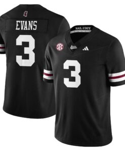 Anthony Evans III Jersey #3 Mississippi State Darkness 2025 Stitched