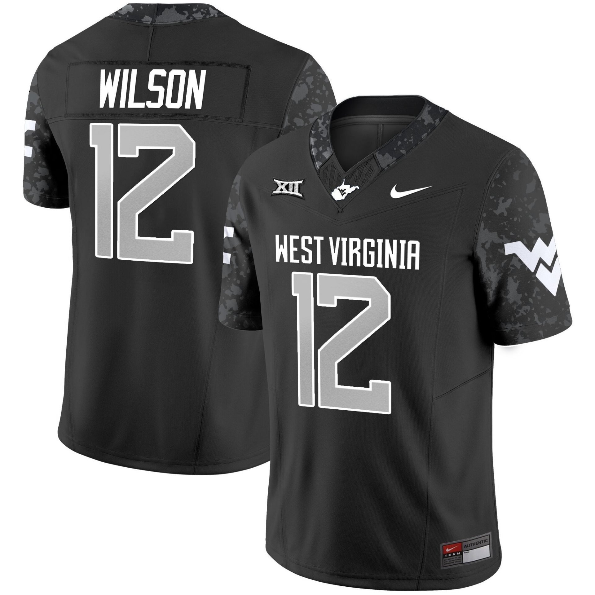 Anthony Wilson Jr Jersey #12 West Virginia Mountaineers 2025 Stitched - Image 2