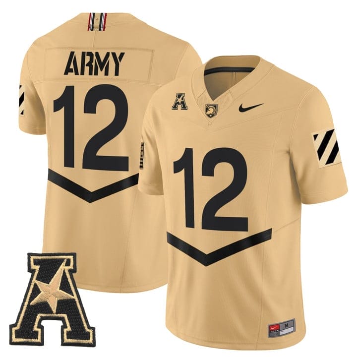 Army Jersey #12 Army Black Knights 2025 Vapor Limited Stitched - Image 5
