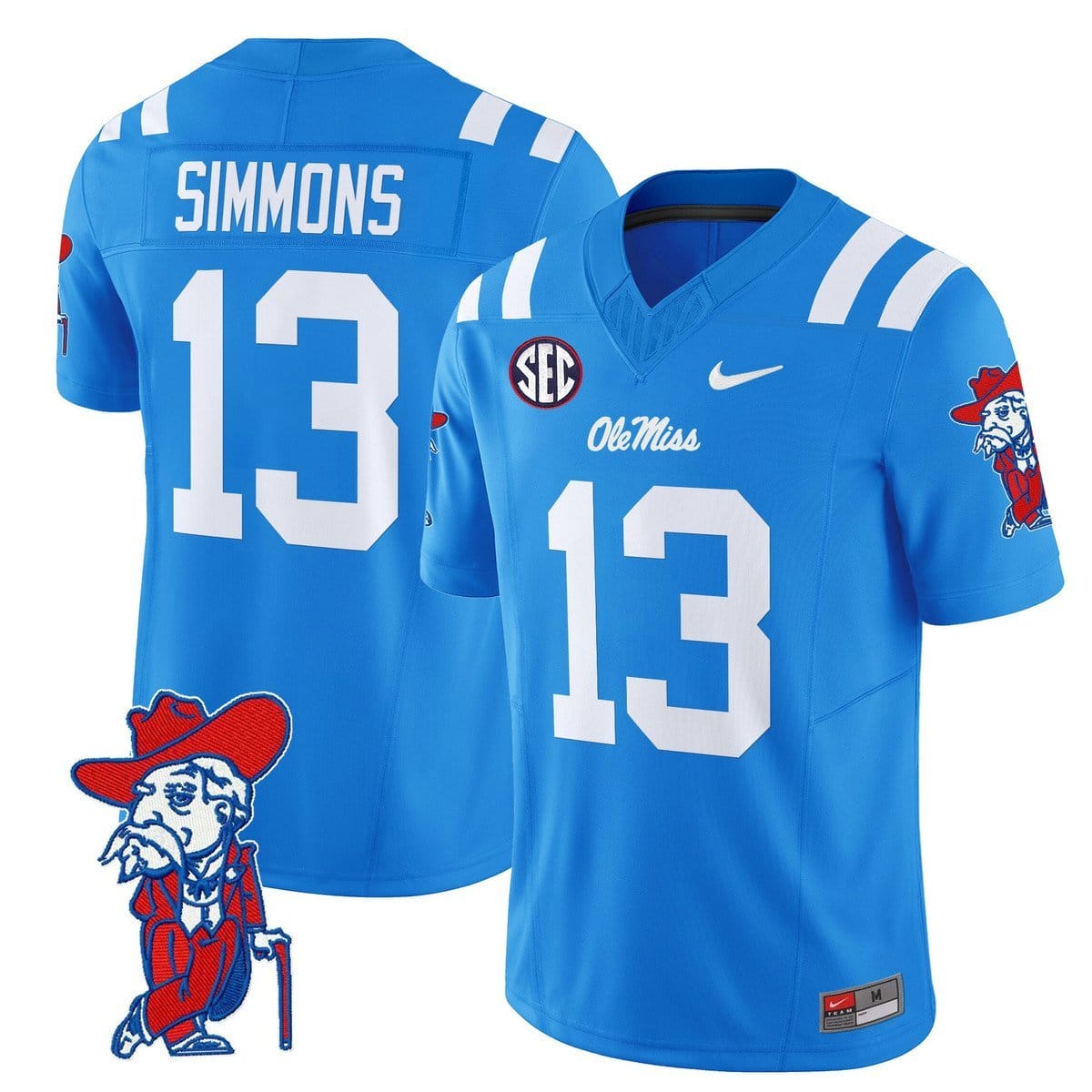 Austin Simmons Jersey #13 Ole Miss Rebels 2025 Limited V2 Stitched - Image 4
