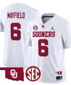 Baker Mayfield Jersey 6 Oklahoma Sooners 2025 Limited Stitched White fec3ce3b d5c7 4733 a75c 3ac8ab97f70c