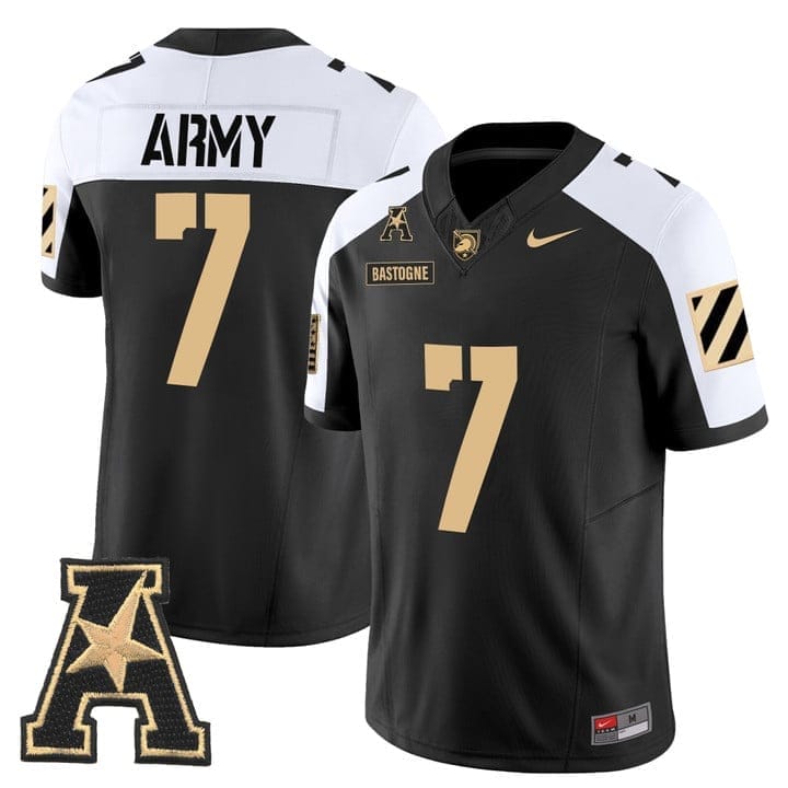 Bastogne Jersey #7 Army Black Knights 2025 Vapor Limited Stitched - Image 2