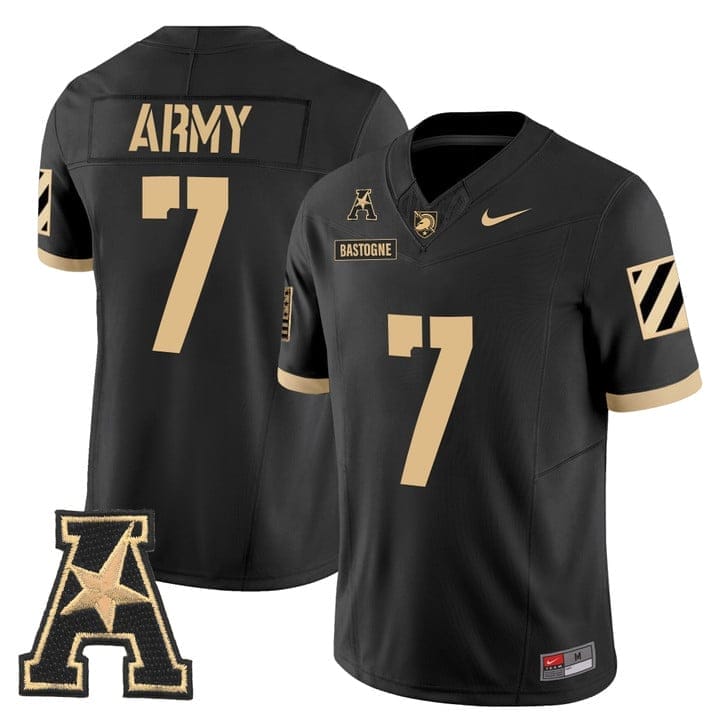 Bastogne Jersey #7 Army Black Knights 2025 Vapor Limited Stitched