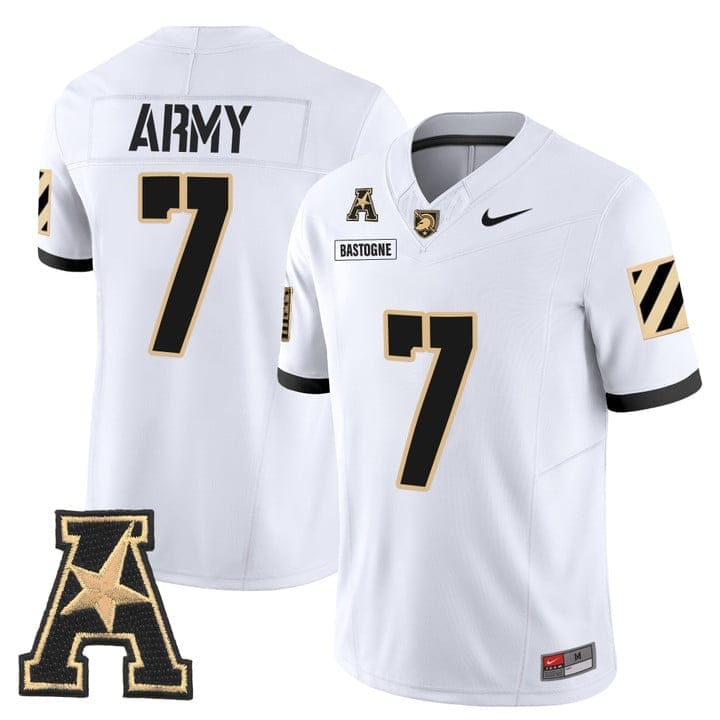 Bastogne Jersey #7 Army Black Knights 2025 Vapor Limited Stitched - Image 5