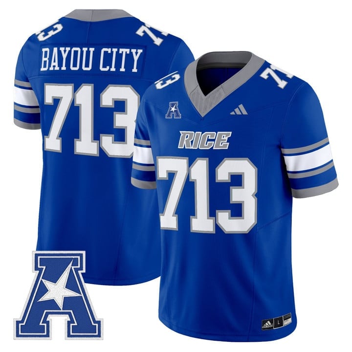 Bayou City Jersey #713 Rice Owls 2025 Vapor Limited Stitched - Image 3