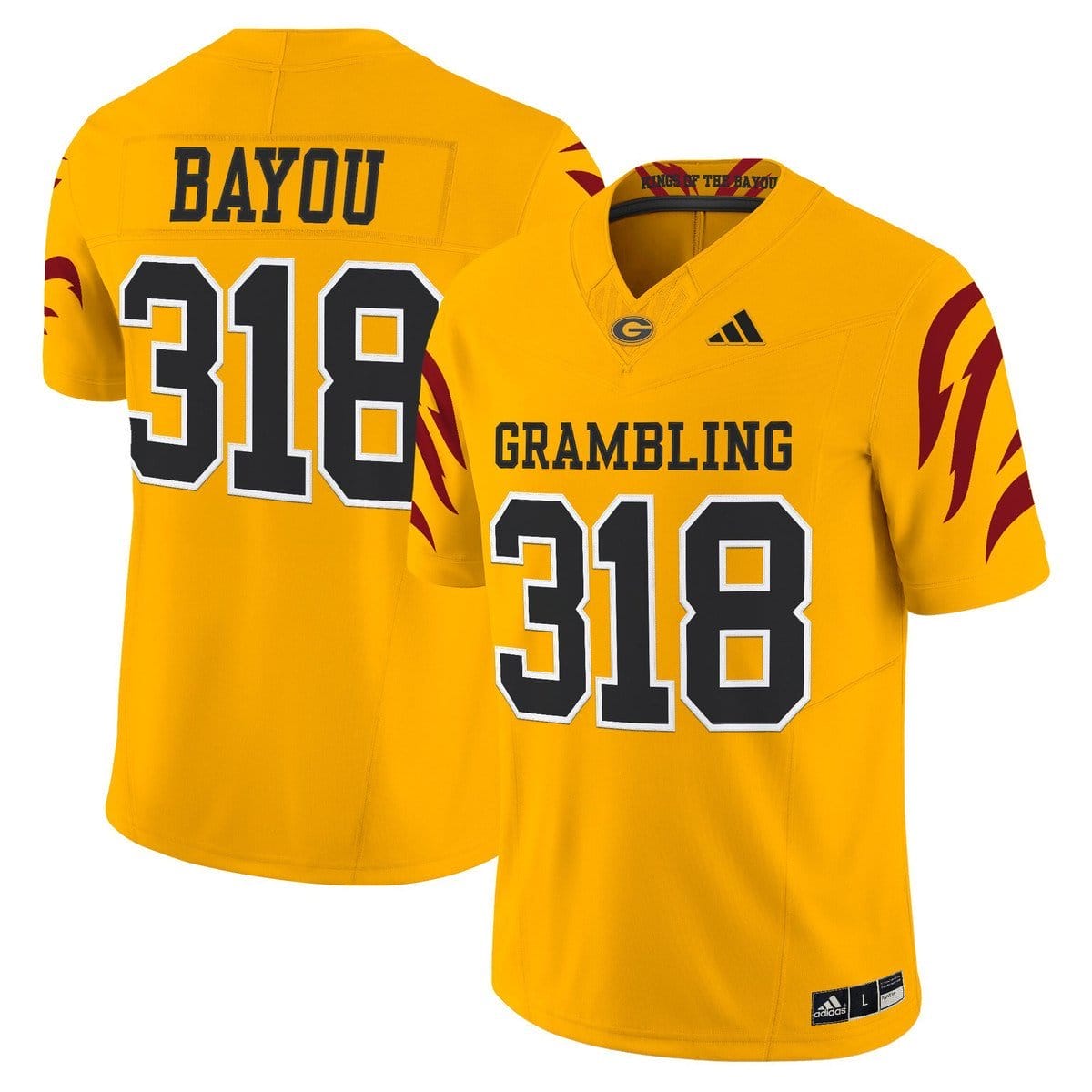 Bayou Jersey #318 Grambling Tigers 2025 Vapor Limited Stitched - Image 3