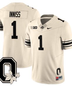Brandon Inniss Jersey #1 Ohio State Buckeyes 2025 Vapor Limited Stitched 7 Brandon Inniss Jersey 1 Ohio State Buckeyes 2025 Vapor Limited Stitched Cream f36ac06c 69de 40cd a5d7 c312cd34dddd