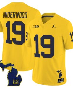 Bryce Underwood Jersey 19 Michigan Wolverines 2025 Limited V2 Stitched Maize