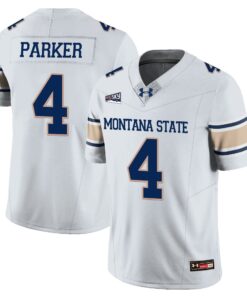 Bryson Parker Jersey 4 Montana State Bobcat Football 2025 Stitched White ec397a99 9d1b 4239 b1ca 398d8af1e19c