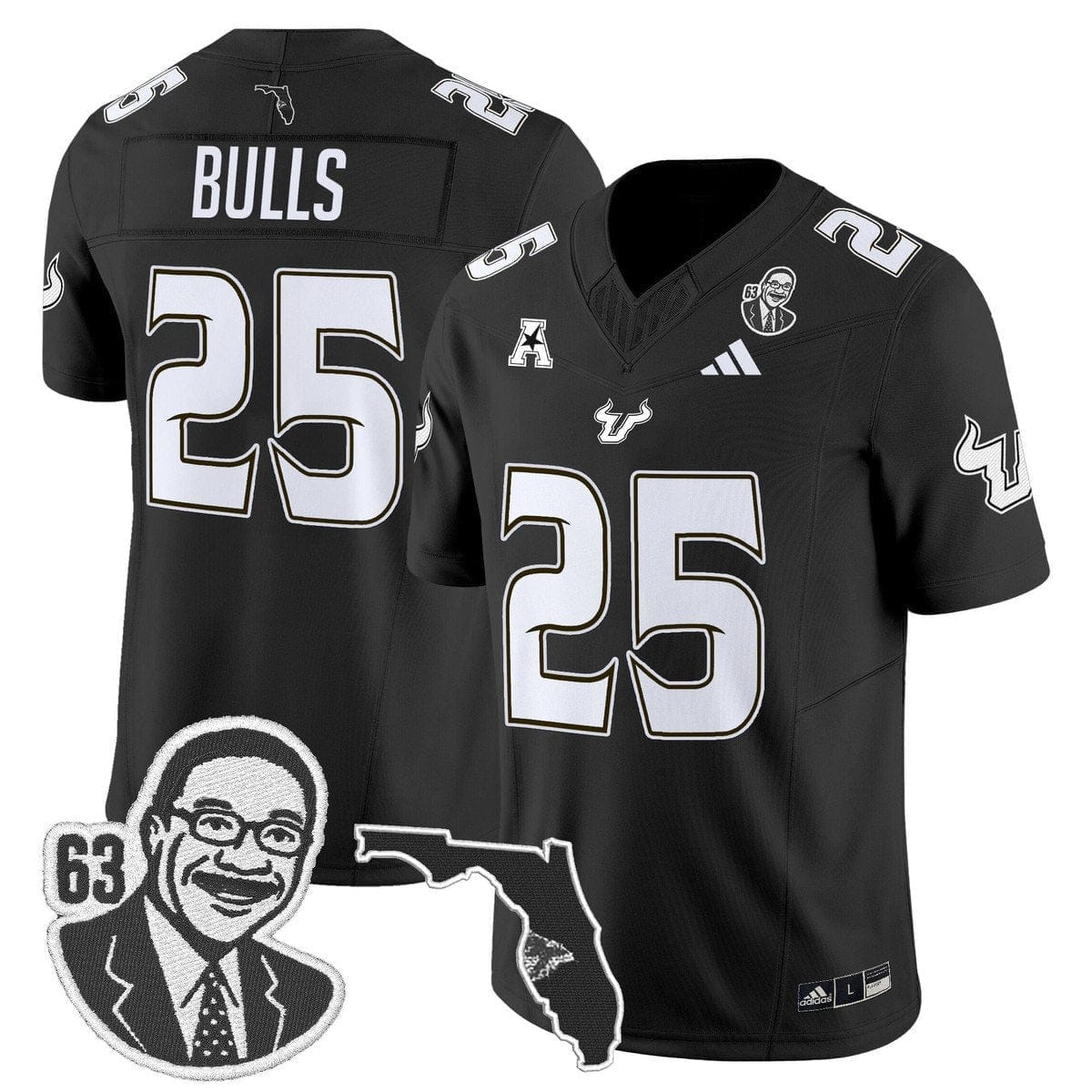 Bulls Jersey 25 South Florida Bulls Lee Roy Selmon Legacy Stitched Black dad51a85 50d9 4aa4 9236 d696a6bfe285