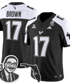 Byrum Brown Jersey 17 South Florida Bulls Lee Roy Selmon Legacy Stitched Black Alter