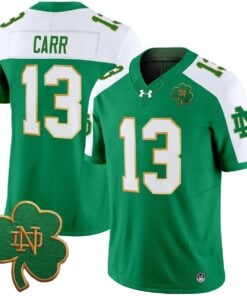 CJ Carr Jersey #13 Notre Dame 2025 Vapor Limited V3 Stitched