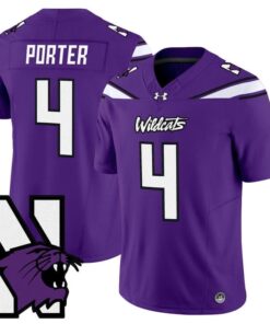 Cam Porter Jersey #4 Northwestern Wildcats Honoring 95 Vapor Limited Stitched 7 Cam Porter Je95 Stitched Purple