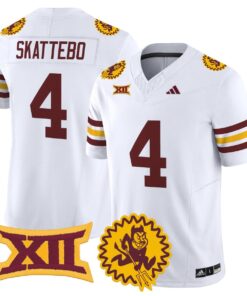 Cam Skattebo Jersey 4 Arizona State Sun Devils 1975 Throwback Stitched White 057c30ad f1c8 4636 8c16 369c540ef111