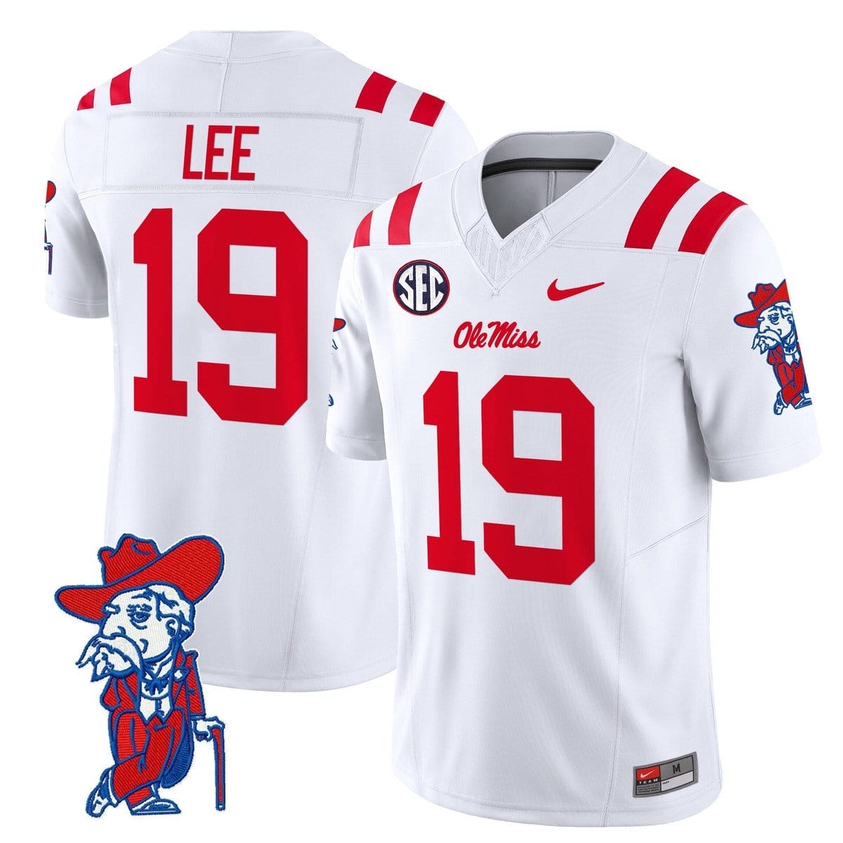 Cayden Lee Jersey #19 Ole Miss Rebels 2025 Limited V2 Stitched - Image 2