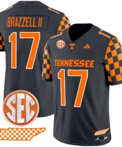 Chris Brazzell II Jersey 17 Tennessee Vols Rebrand 2026 Checkerboard Smokey Grey 415965fa 0a35 4e3a a588 acdbd2f17207