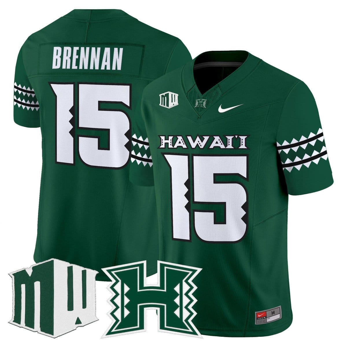 Colt Brennan Jersey #15 Hawai'i Rainbow Warriors 2025 Vapor Stitched - Image 3