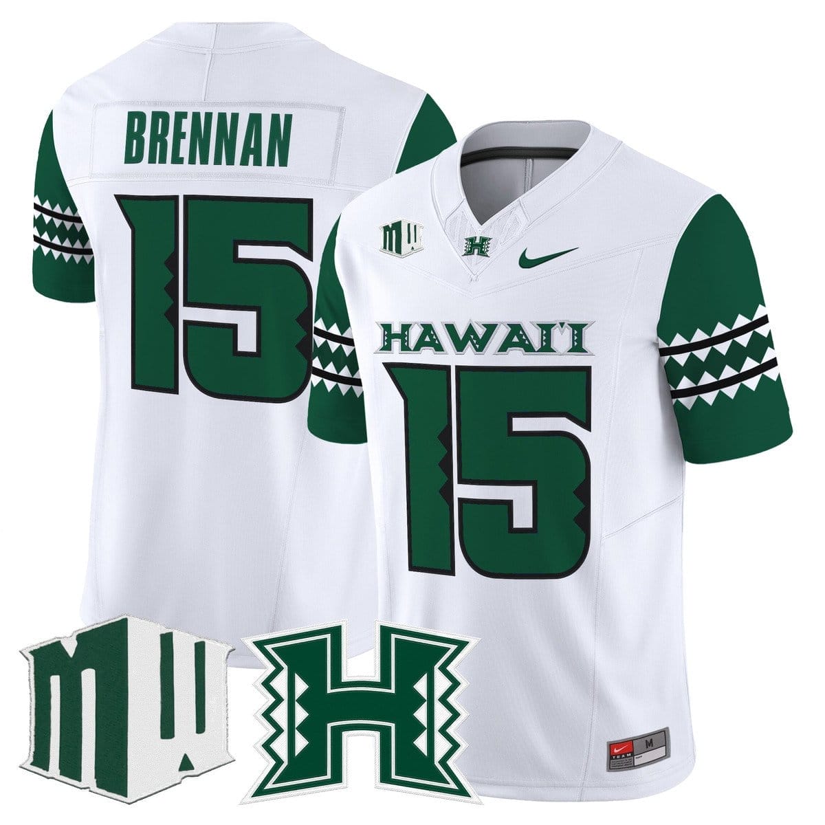 Colt Brennan Jersey #15 Hawai'i Rainbow Warriors 2025 Vapor Stitched - Image 2