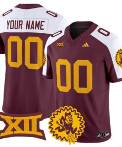 Custom Arizona State Sun Devils Jersey 1975 Throwback Vapor Stitched Maroon Alter