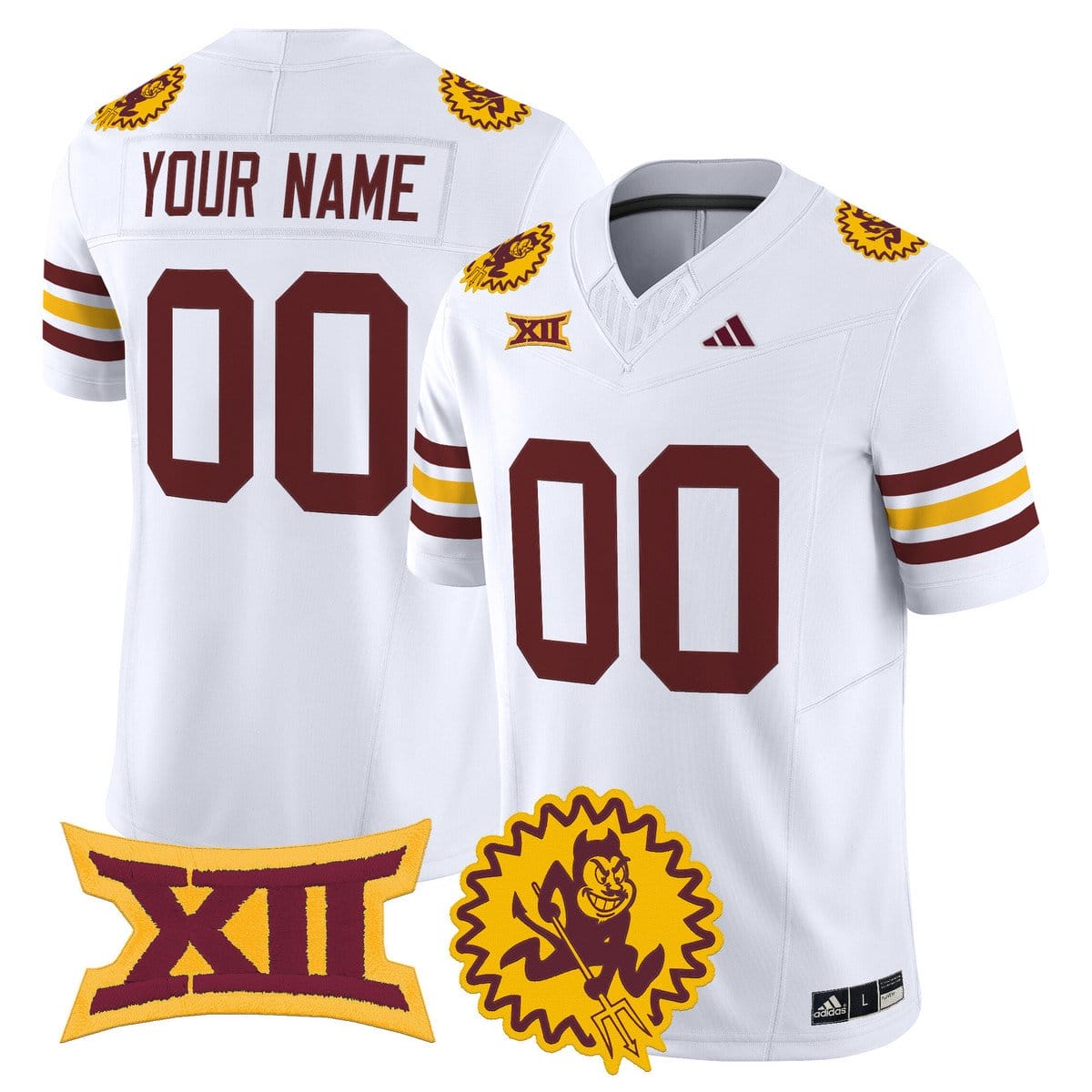 Custom Arizona State Sun Devils Jersey 1975 Throwback Vapor Stitched - Image 2